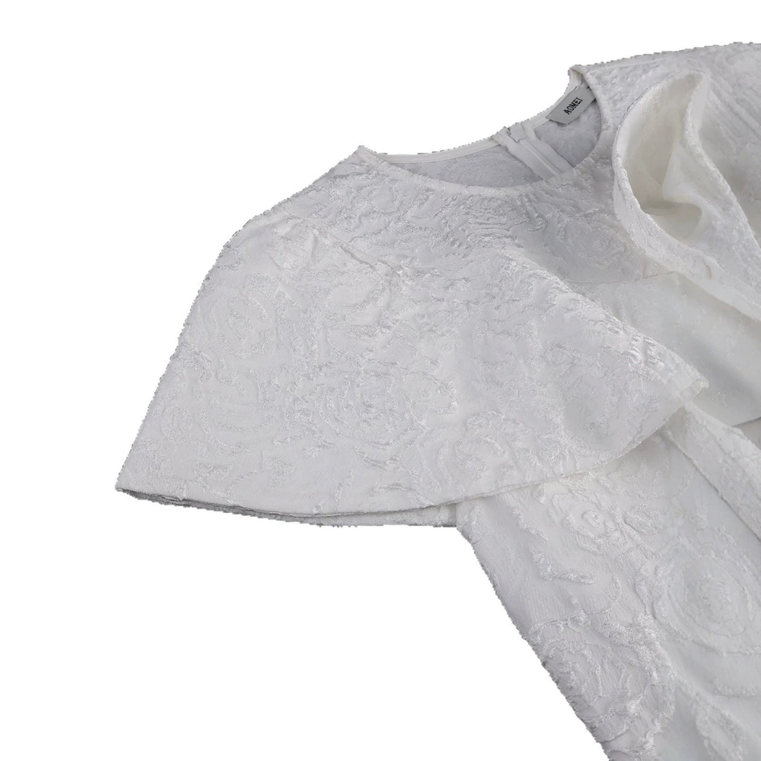 Damen festliches Kleid mit kunstvollem Blumendekor und wunderschöner Drapierung R&B