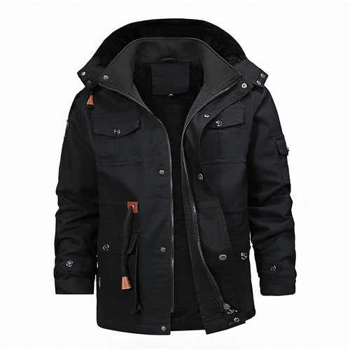 Herren robuste Utility-Jacke mit warmem Innenfutter R&B