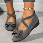 Damen Flache Ballerinas mit glitzerndem Riemen und komfortablem Fußbett R&B