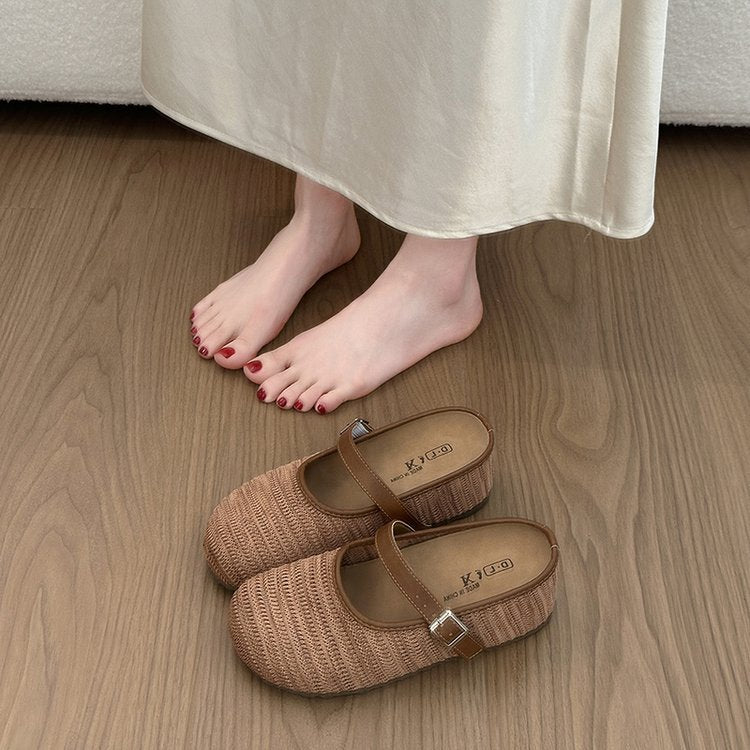 Damen bequeme Clogs mit verstellbarem Riemen und rutschfester Sohle R&B