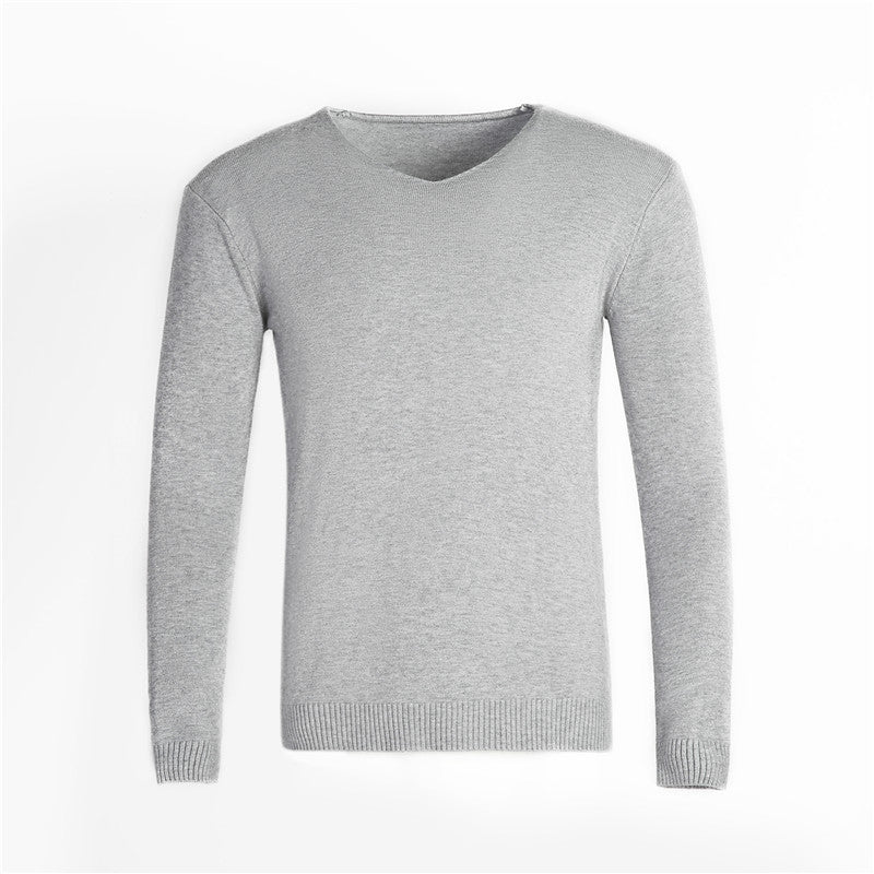 Herren klassischer V-Ausschnitt Pullover R&B
