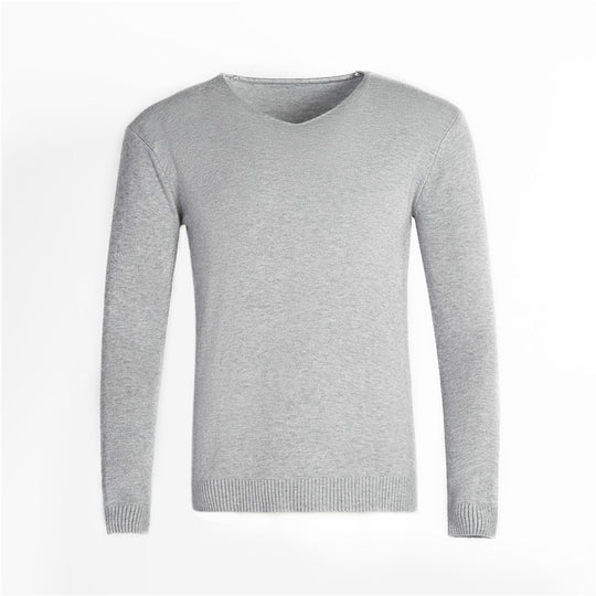 Herren klassischer V-Ausschnitt Pullover R&B