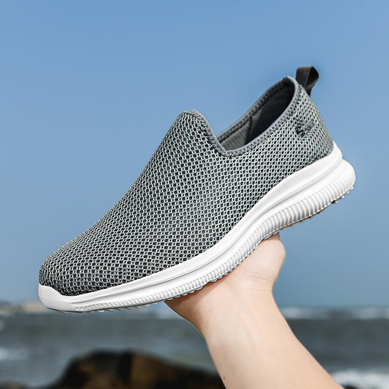 Damen Slip-On Mesh-Sneaker mit elastischem Design und rutschfester Sohle