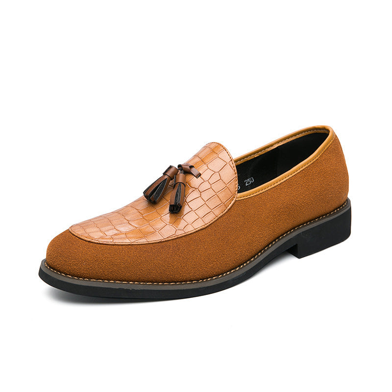 Damen modische Mokassins mit feinen Quasten und eleganter Oberflächenstruktur R&B