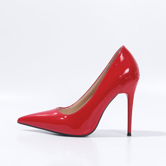 Damen spitze High Heel Pumps mit glänzendem Obermaterial R&B