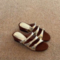 Damen Elegante Riemchen-Sandalen mit dekorativen Schnallen R&B