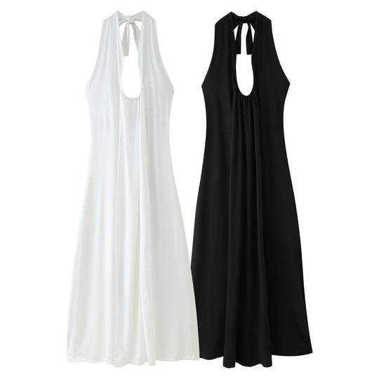 Elegantes Damen Maxikleid mit Tiefem V-Ausschnitt & Rüschendesign für Abend & Events | R&B