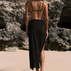 Damen Hochtaillierter Strandrock R&B
