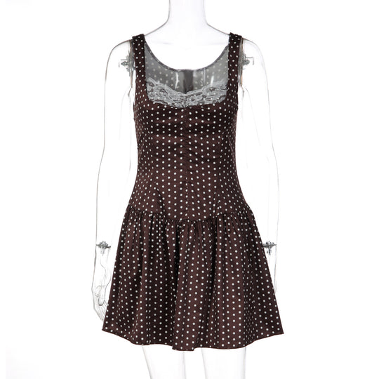 Damen Kleid mit schmeichelndem Schnitt und Spitzendetails R&B