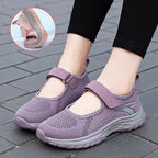 Damen Komfortable Slip-On Sneakers mit Klettverschluss R&B