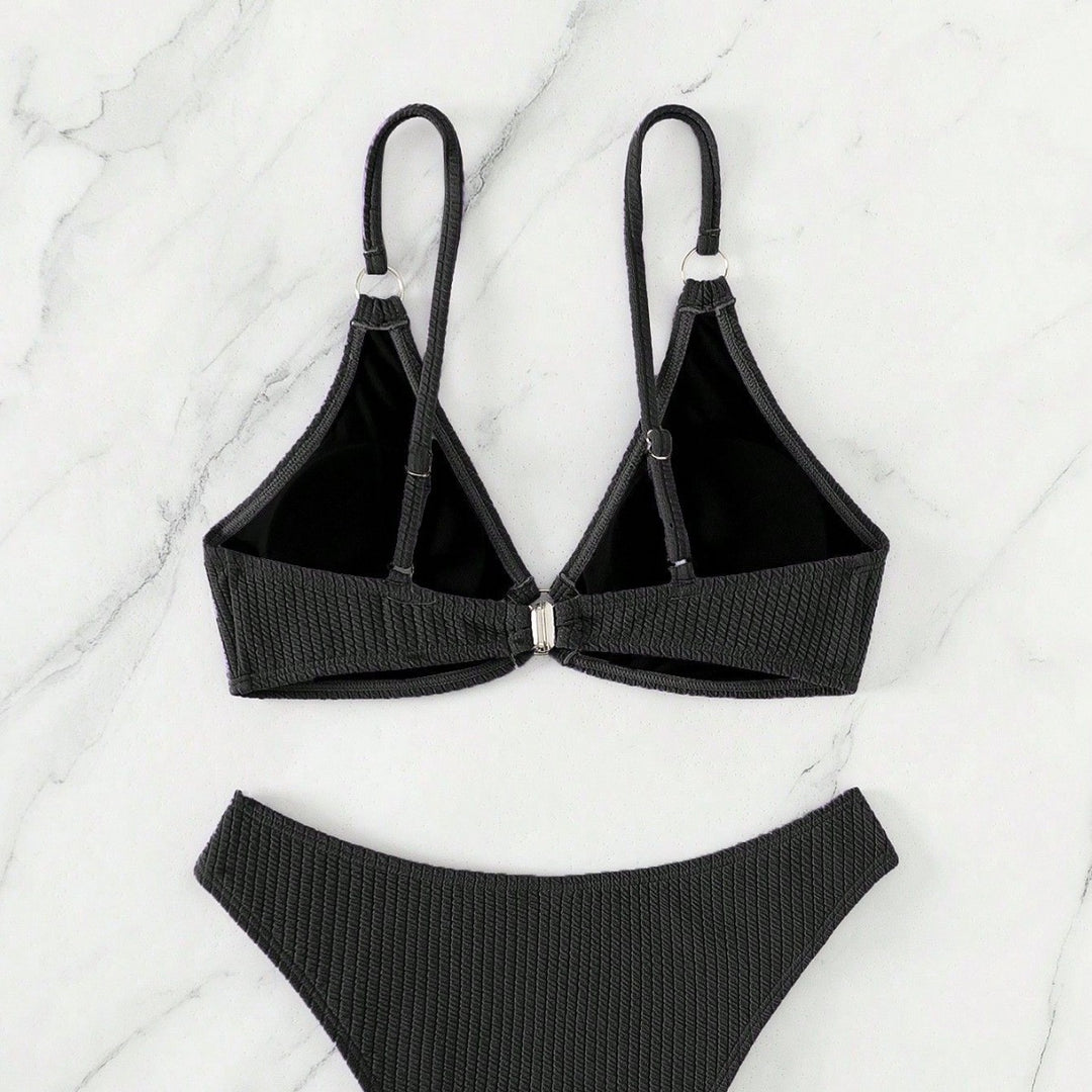 Damen Triangel-Bikini mit Ringverzierungen R&B