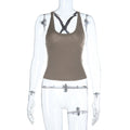 Damen Sportliches Racerback-Top R&B
