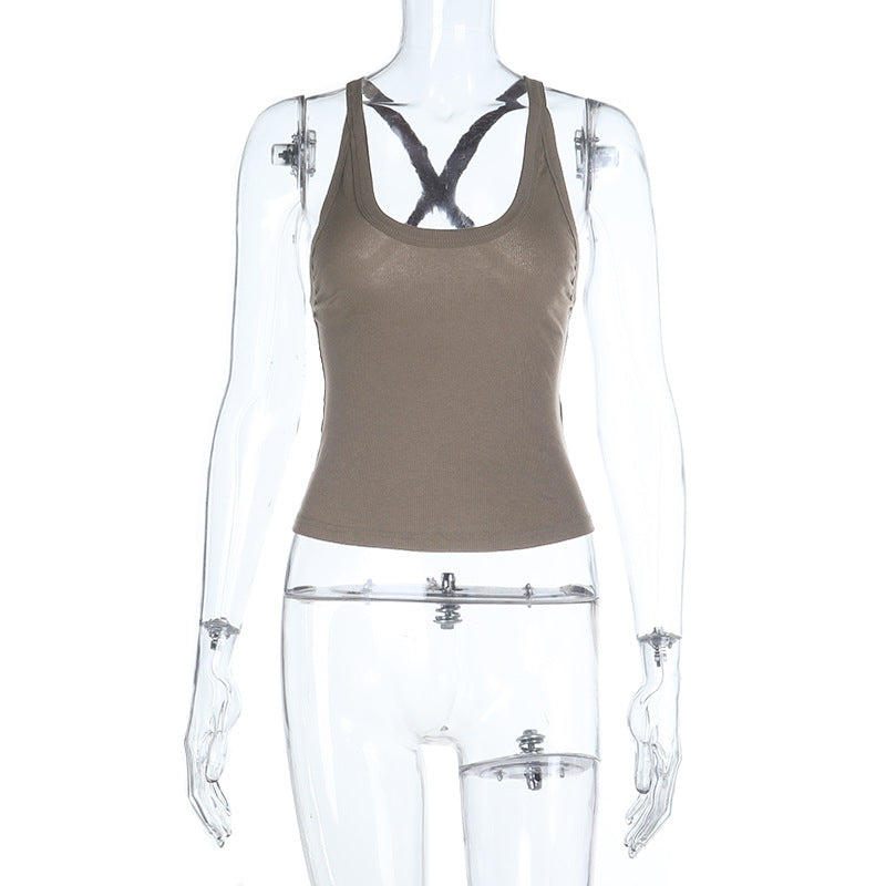 Damen Sportliches Racerback-Top R&B