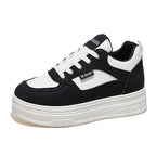 Damen Sportliche Chunky Sneakers mit dicker Laufsohle R&B