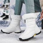 Damen isolierte Winterstiefel mit wärmendem Innenfutter und rutschfester Sohle R&B