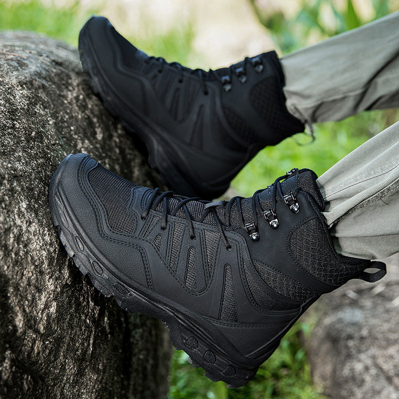 Herren hochfunktionale Wanderschuhe mit wasserdichter Membran und rutschfester Sohle R&B