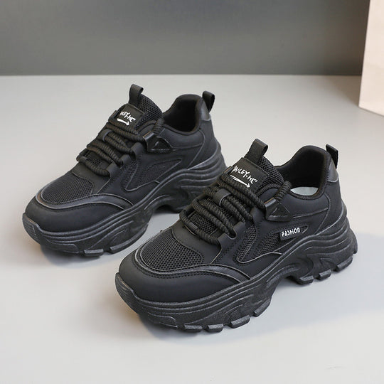 Damen Chunky Sneakers mit atmungsaktiver Mesh-Oberfläche und griffiger Laufsohle R&B