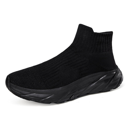 Damen Sportliche Stricksneakers mit hohem Schaft und dämpfender Sohle R&B