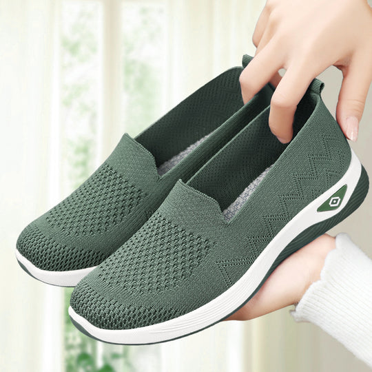 Damen Komfortable Slip-On Sneakers mit elastischem Obermaterial R&B
