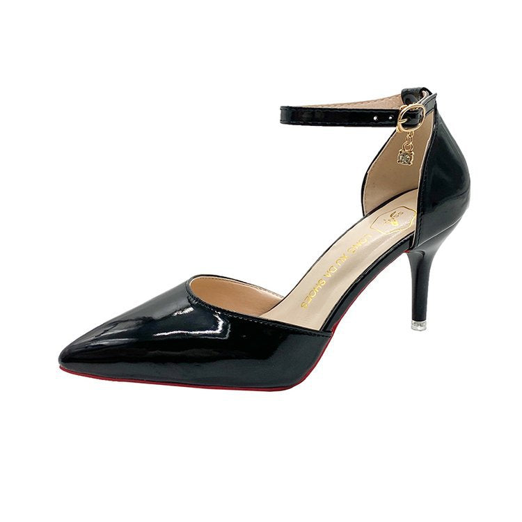 Damen elegante High Heels mit feinem Knöchelriemen R&B