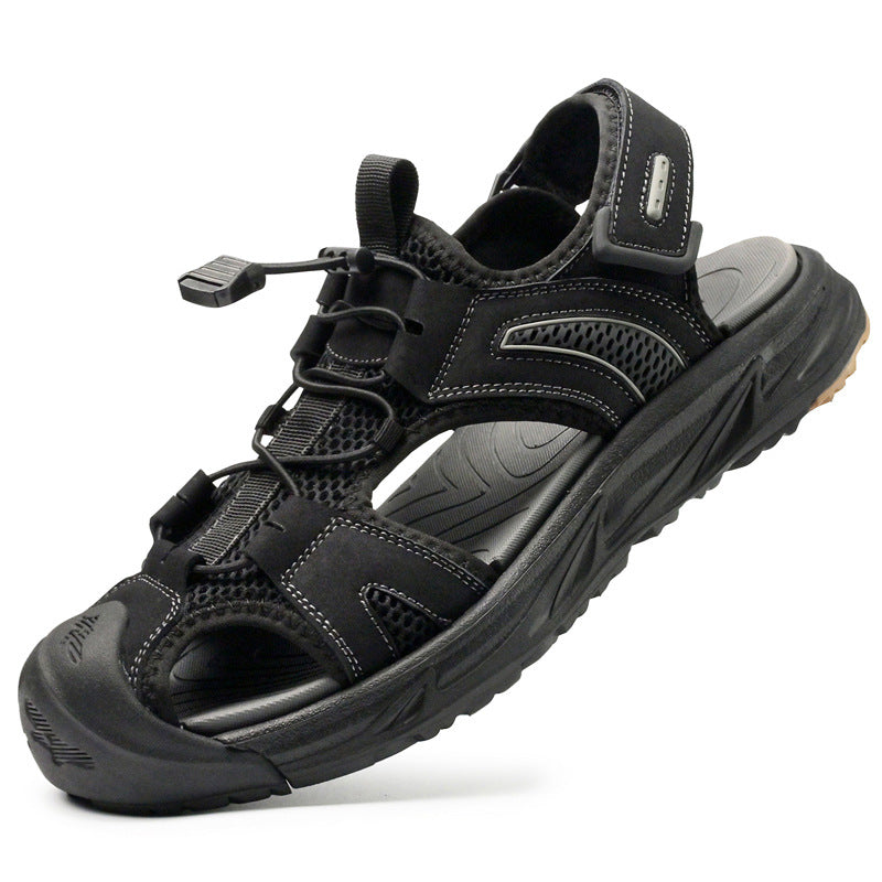 Herren Outdoor Trekking-Sandalen mit verstellbarem Schnellverschluss R&B