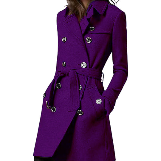 Damen eleganter und zeitloser Trenchcoat R&B