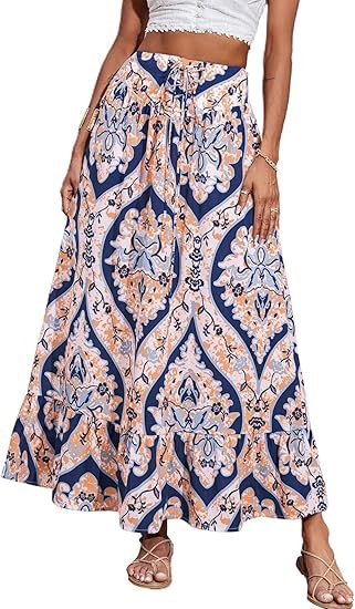 Damen Jumpsuit mit floralem Druck und elastischer Taillierung R&B