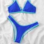 Damen Triangel-Bikini mit kontrastierenden Details R&B