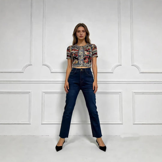 Damen Flared Jeans mit hohem Bund und perfektem Sitz