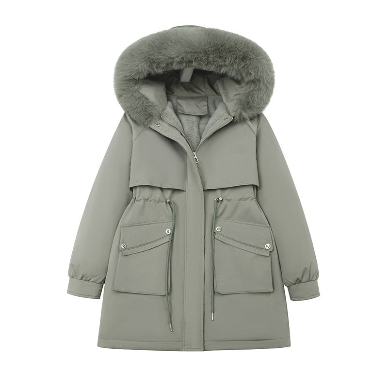 Damen Modischer Winterparka mit kuscheligem Innenfutter und praktischen Taschen R&B