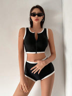 Damen Sportliches Zweiteiler-Badeoutfit R&B
