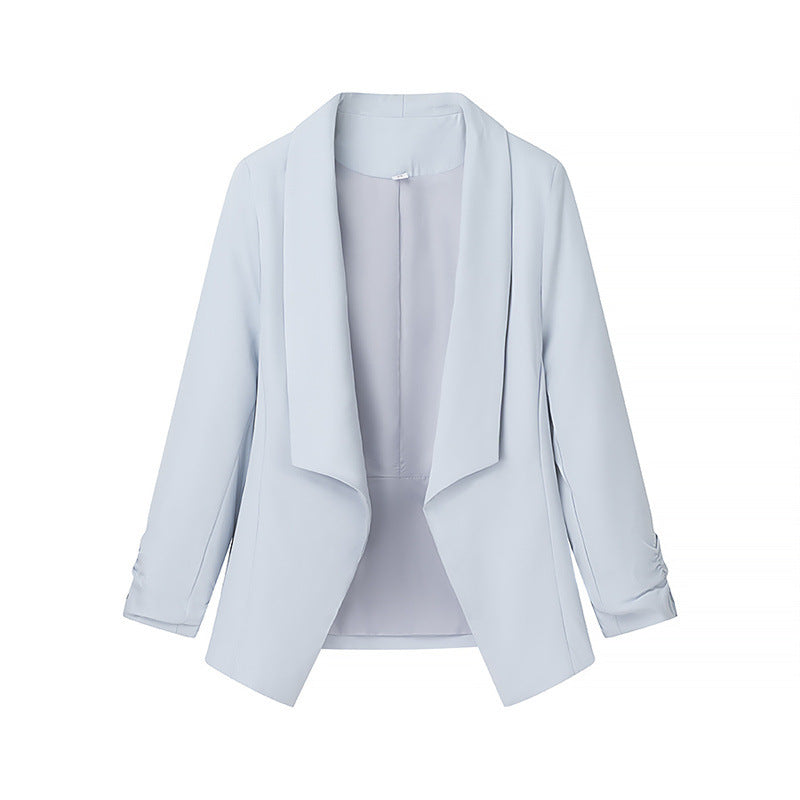 Damen elegante Blazerjacke mit lässigem Schnitt und stylischen Ärmeldetails R&B