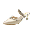 Damen Glamouröse Slingback-Pumps mit funkelnder Verzierung