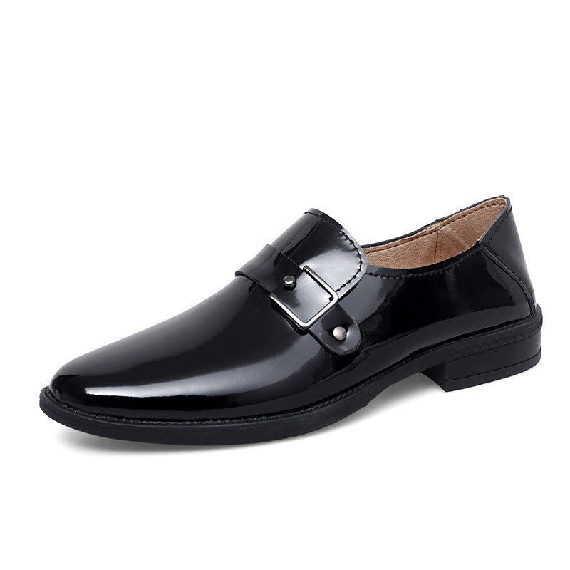 Herren Elegante Leder Slipper mit Schnalle R&B