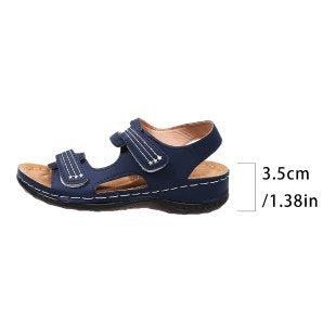 Damen Komfortable Sandalen mit verstellbaren Klettverschlüssen R&B
