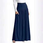Damen Maxi-Rock mit elastischem Bund und Taschen R&B