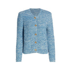 Strickjacke Damen elegant mit goldenen Knöpfen