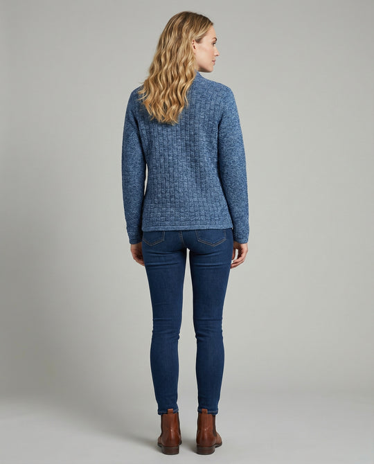 Strickjacke Damen elegant mit goldenen Knöpfen