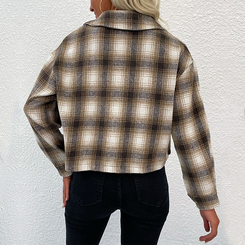 Damen Hochwertige Flanelljacke im zeitlosen Karomuster R&B
