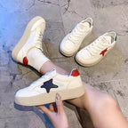 Damen Modische Sneakers mit spielerischem Sternenmotiv und atmungsaktiver Struktur