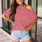 Damen Off-Shoulder Oberteil mit lässigem Design und modernen Akzenten R&B