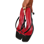 Damen Modische Zehentrenner mit hohem Absatz und elegantem Design