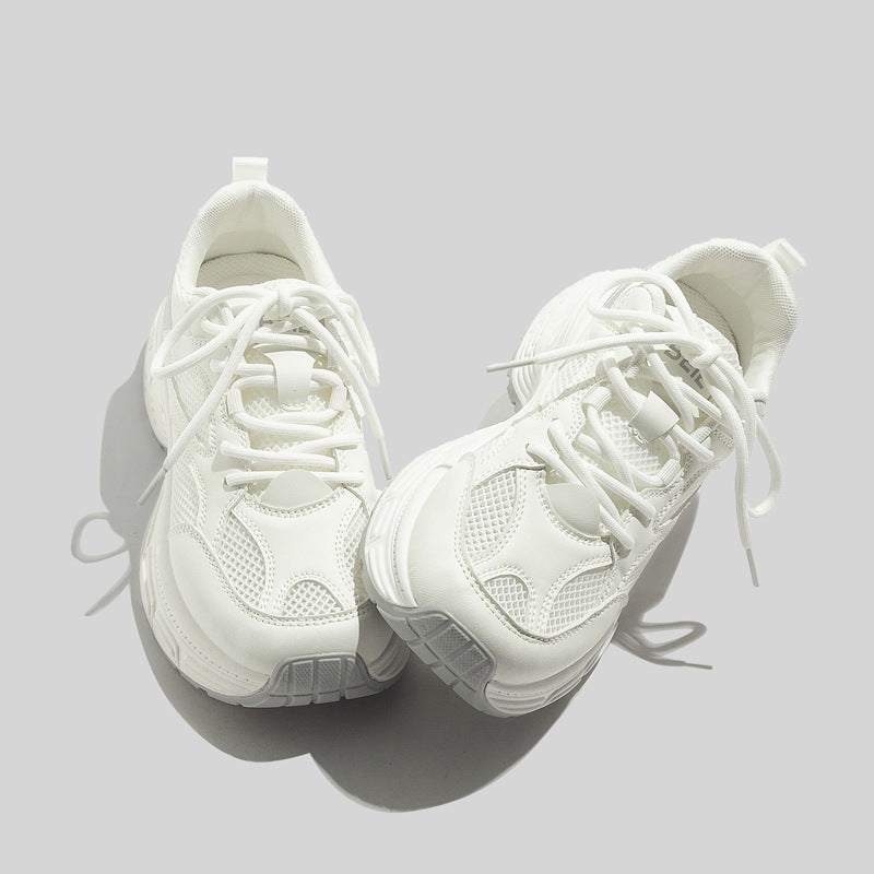 Damen Lauf-Sneaker mit atmungsaktivem Mesh-Obermaterial und stoßdämpfender Sohle