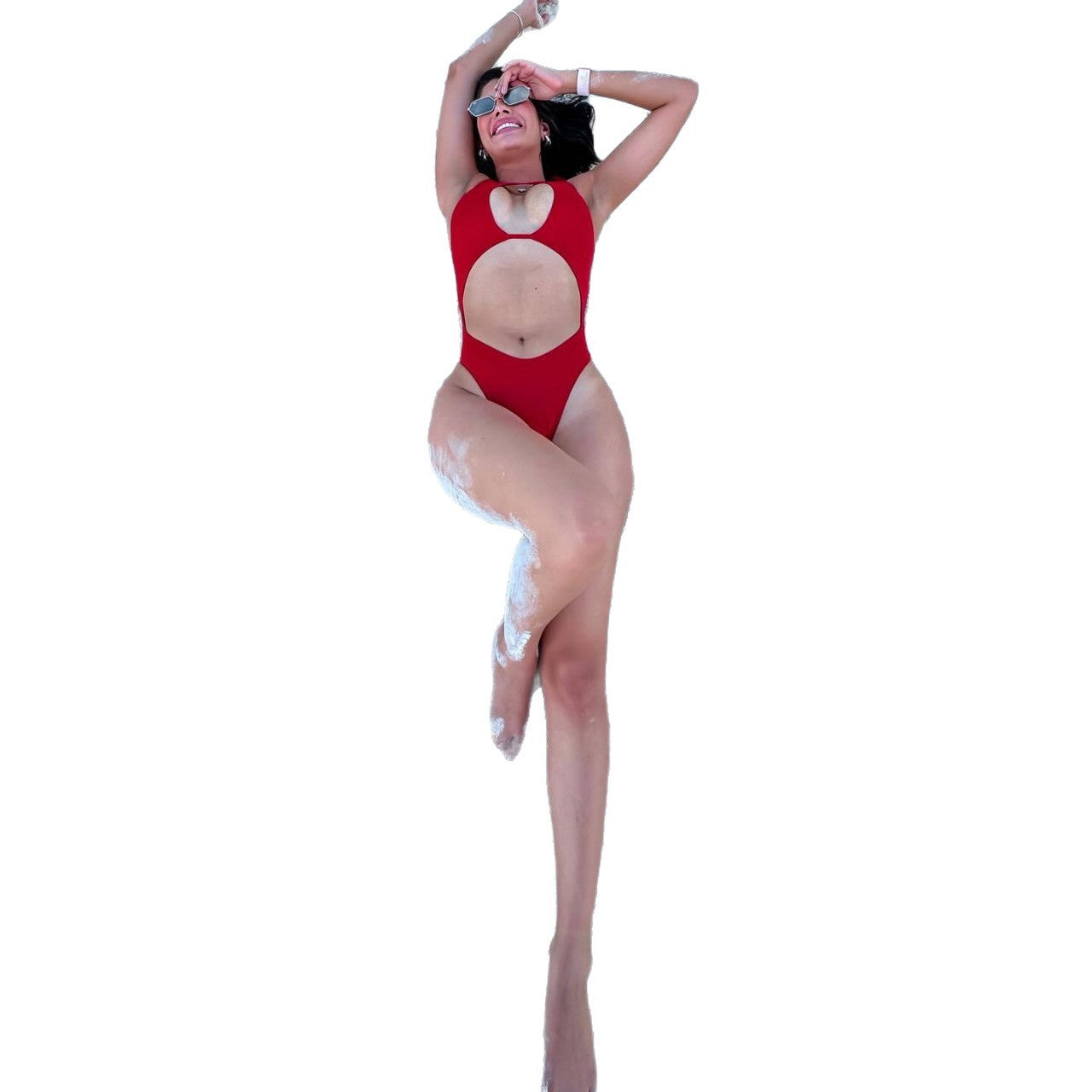 Damen Einteiler Badeanzug mit einzigartigem Cut-Out-Design R&B