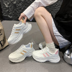 Damen Sportliche Sneakers mit dämpfender Sohle und modischen Akzenten