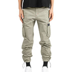 Herren Cargo-Hose mit multifunktionalen Taschen und verstellbarem Kordelzug R&B