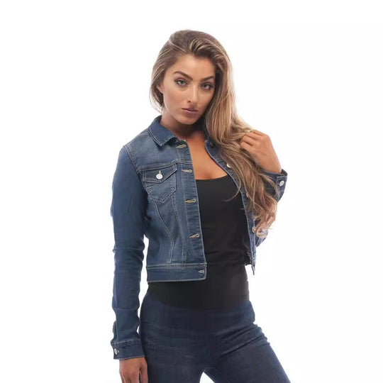 Damen lässige Jeansjacke R&B