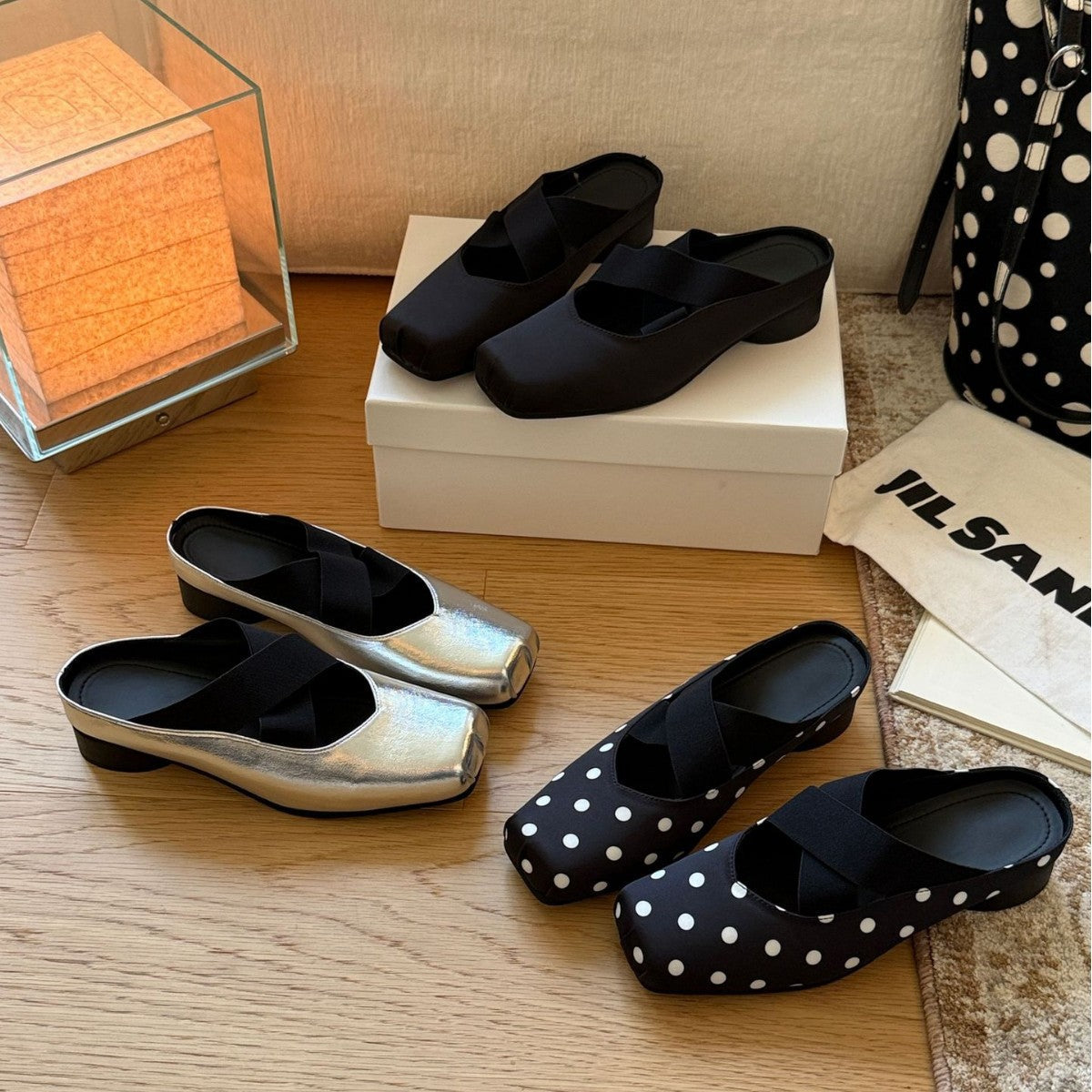 Damen Elegante Ballerinas mit auffälligem Glanz und passgenauem Schnitt R&B
