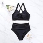 Damen Sportlicher Bikini mit raffinierten Cut-Out Details R&B