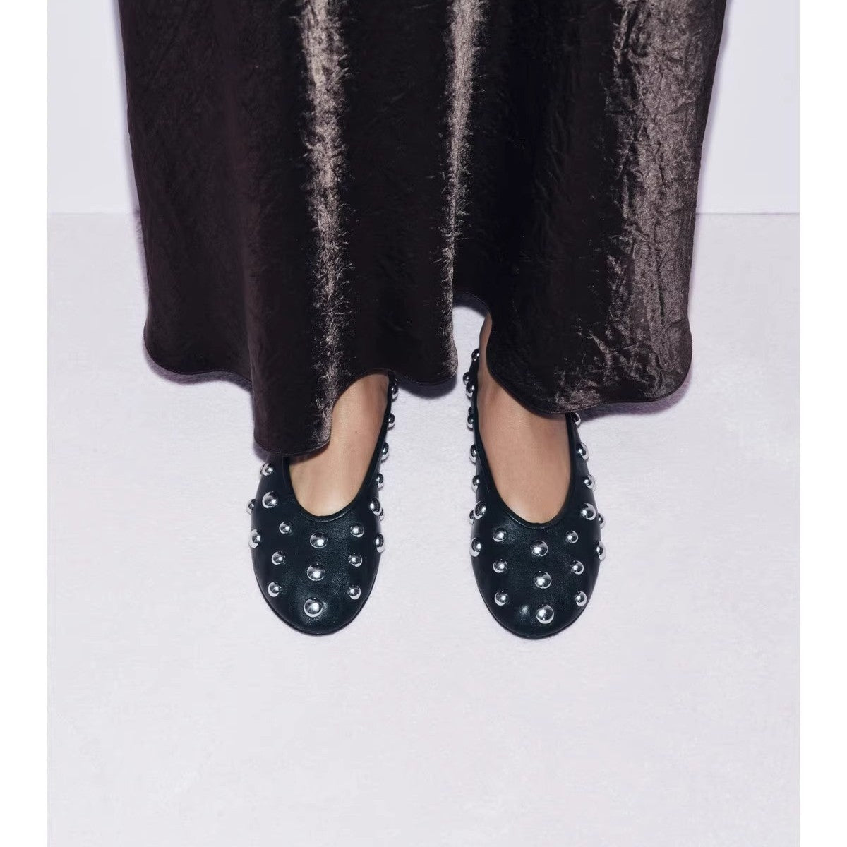 Damen eleganter, schwingender Midi-Rock mit hohem Bund R&B